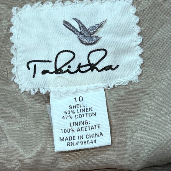 Tabitha Anthropologie Lined Linen Skirt W/ Pockets - - Picture 9 of 11